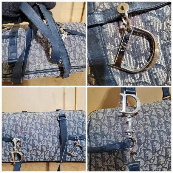 Authentic Christian Dior Trotter Shoulder Bag Diorissimo - Picture 4 of 10